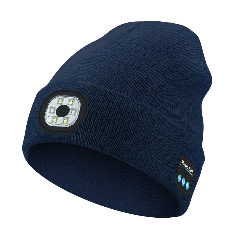 Removable And Washable Rechargeable LED Luminous Lighting Knitted Hat - globaltradeleader