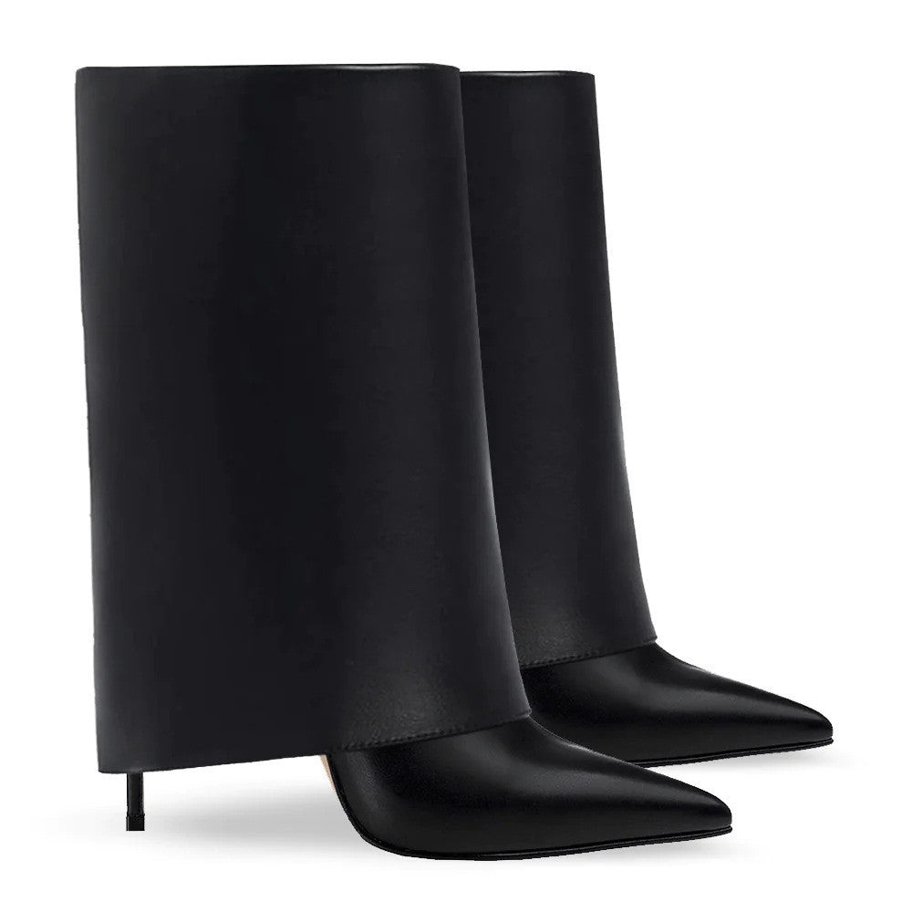 Short Leg Pants Boots For Women's Fashionable Pointed Thin High Heels - globaltradeleader