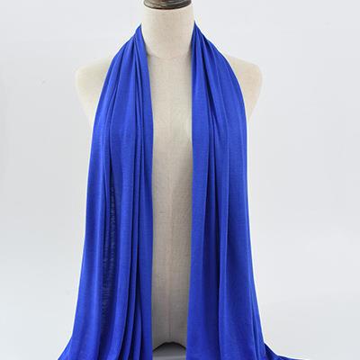 Pure Color Rayon Jersey Ethnic Women's Scarf Mercerized Cotton Modal Headcloth Scarf