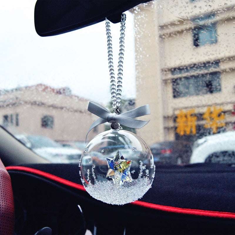 Car Fashion Christmas Crystal Ball Pendant