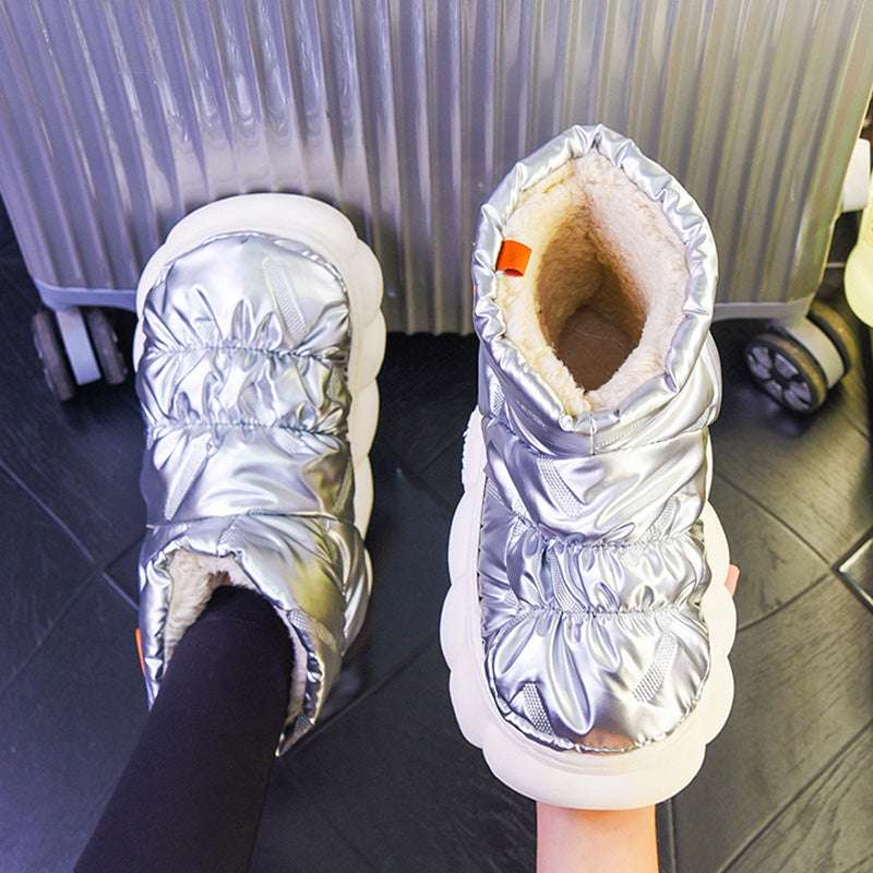 Winter Women Snow Boots Plush Warm Home Floor Down Shoes - globaltradeleader