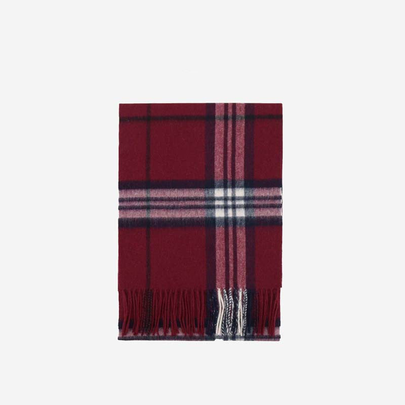 Wool Scarf Winter Popular Women's Men's Thickening Minimalist Plaid