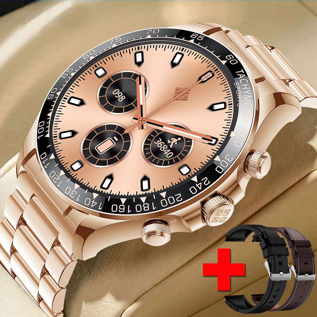 Round Screen Smart Watch EX108 Bluetooth Calling - globaltradeleader