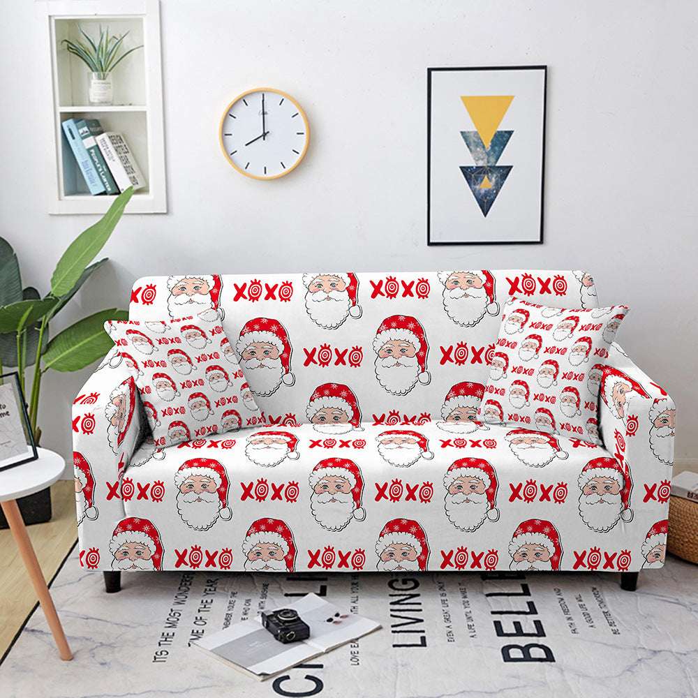 Christmas Print Sofa Cover All Inclusive
