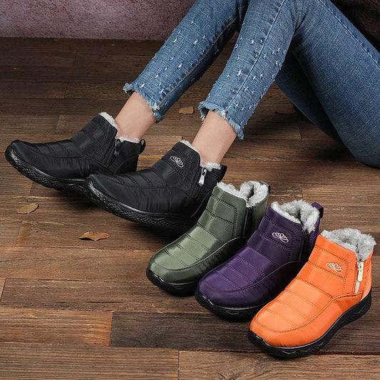 Women's Cotton-padded Shoes Thickened Warm Snow Boots Plus Size Women's Ankle Boots - globaltradeleader