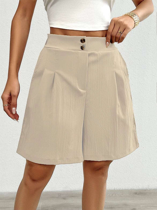 Summer New Loose Pants Casual Women's High Waist Wide Leg Shorts - globaltradeleader