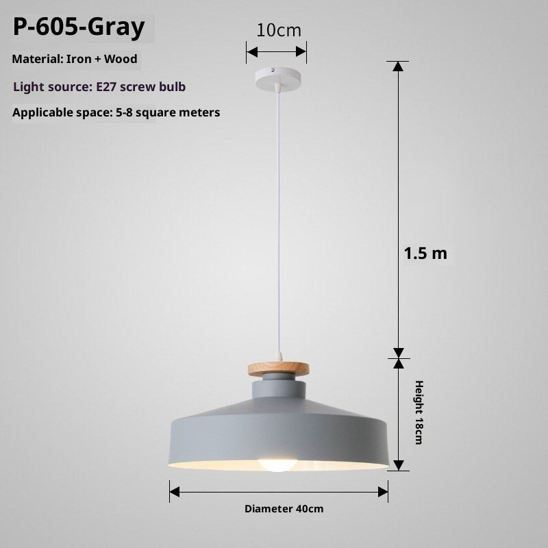 Simple Nordic Retro Restaurant Macaron Chandelier - globaltradeleader