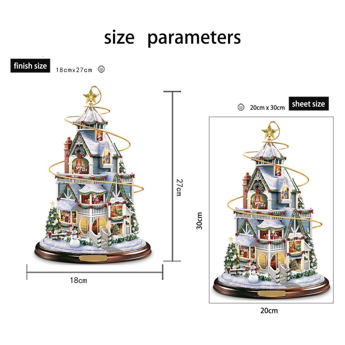 Cross-border Foreign Trade Christmas Tree Christmas Stickers Crystal Decoration Stickers Window Stickers Pvc Wall Stickers 20x30cm
