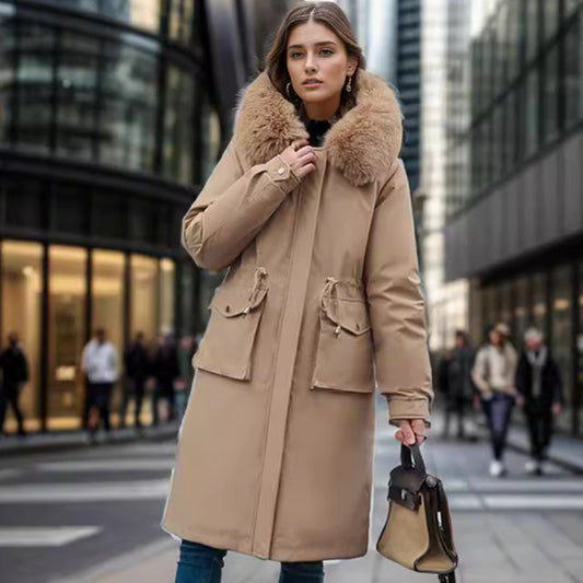 Parka Women's Overknee Long Cotton Coat Jacket Trench Coat - globaltradeleader