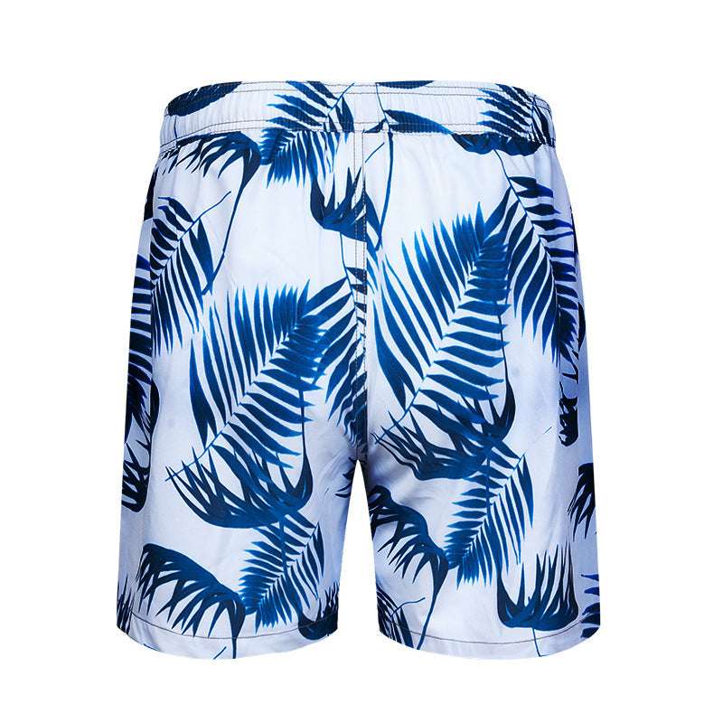 Men's Quick-drying Beach Pants Four-point Swimming Trunks Oversized Casual Shorts Beach Pants - globaltradeleader