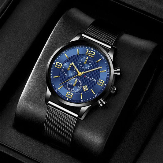 Mesh Strap Calendar Quartz Simple Casual All-match Men's Watch - globaltradeleader