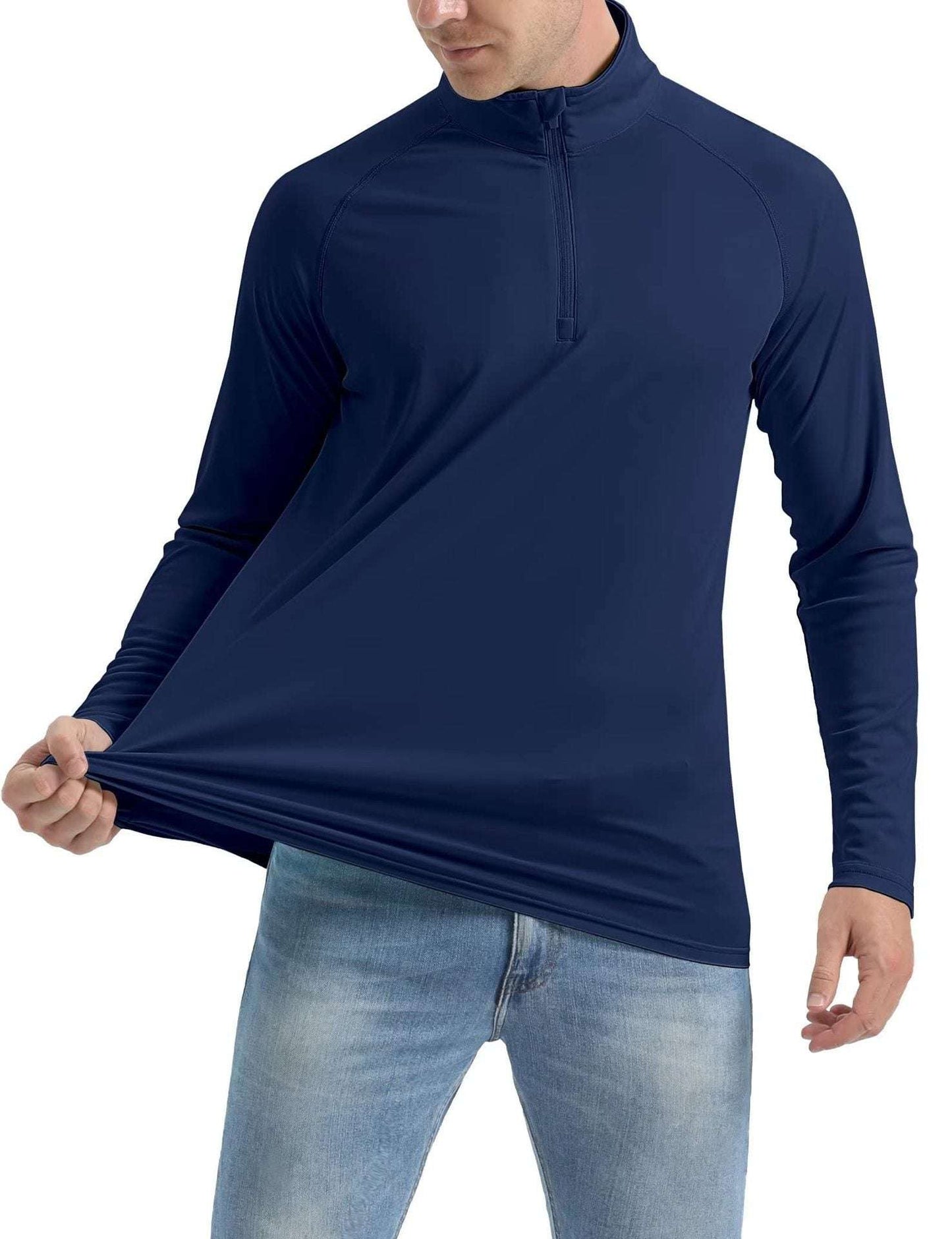 Men's Long-sleeved Quick-drying Sports Running Pullover Top - globaltradeleader