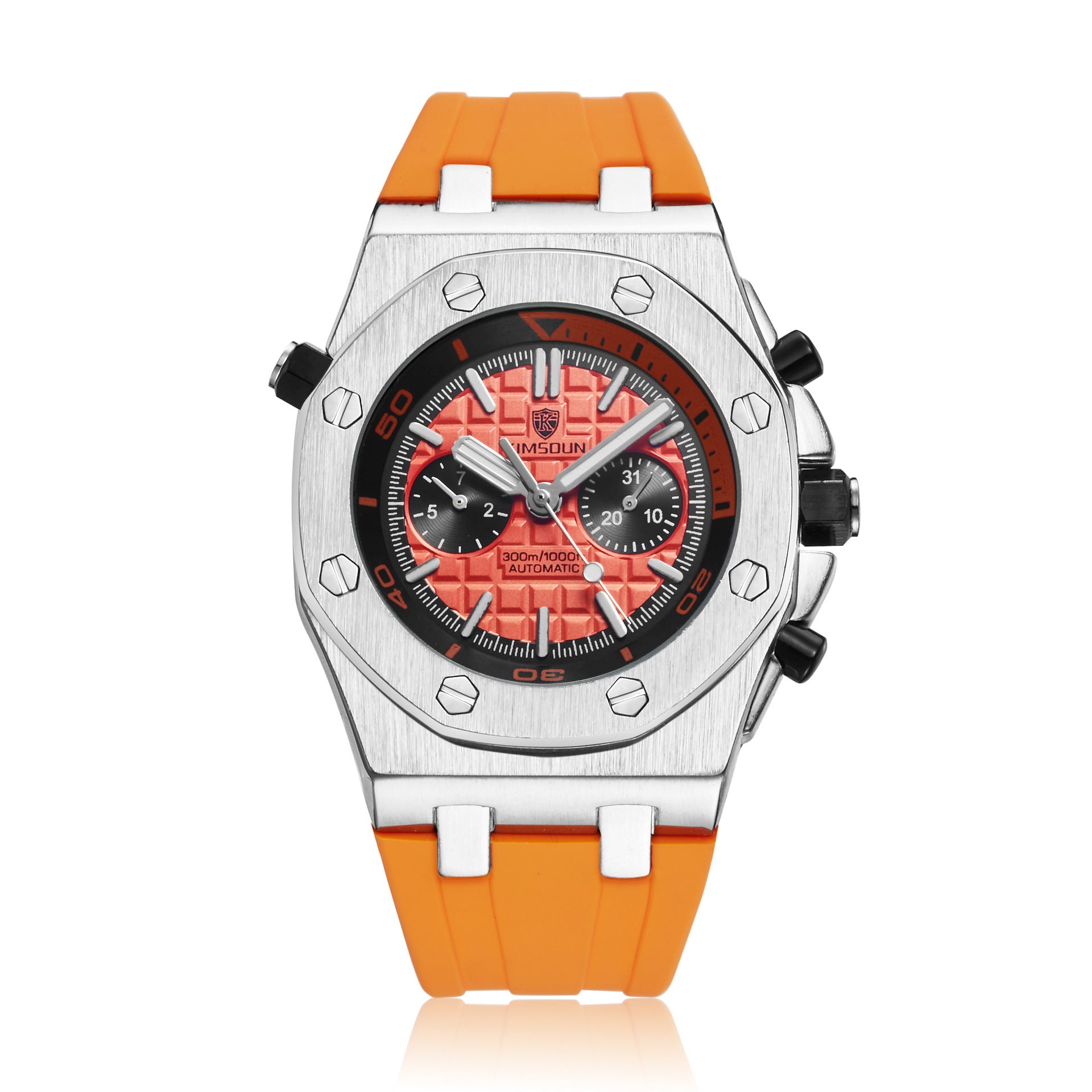 Watch Men's Fashion Silicone Waterproof Automatic Mechanical Watch Sports - globaltradeleader