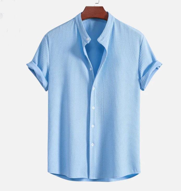 Short Sleeve Loose Shirt Top Summer Mens Clothing - globaltradeleader