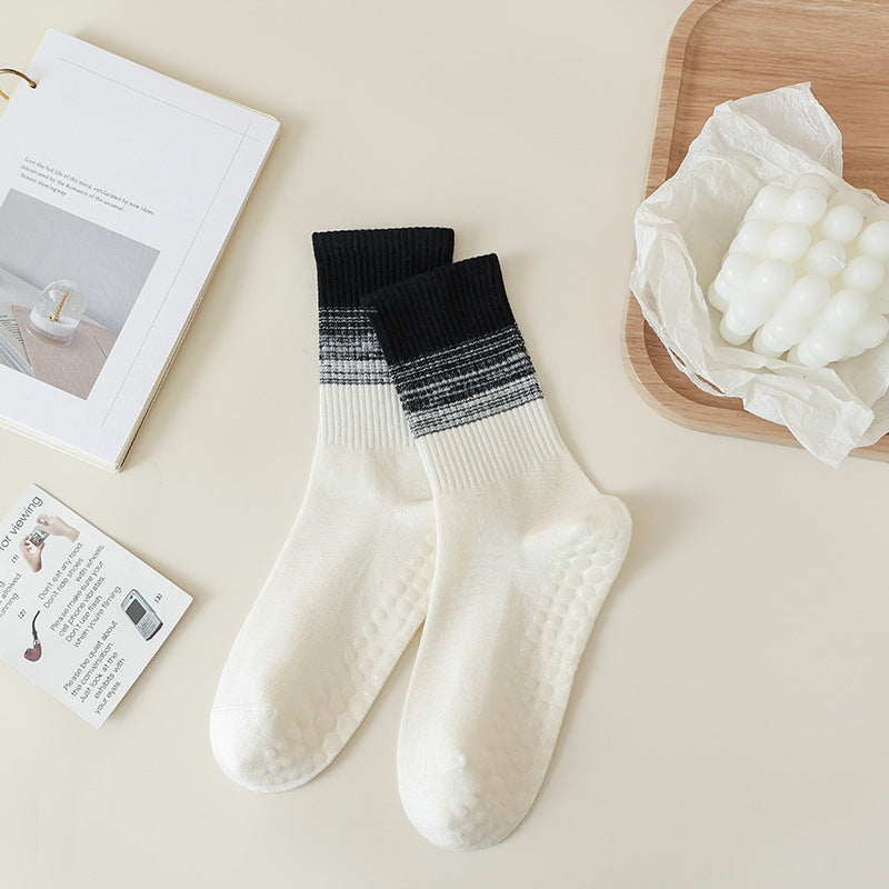 Gradient Yoga Socks Children's Professional Non-slip Autumn And Winter - globaltradeleader