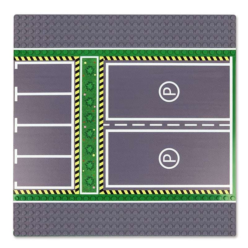 Parking Lot Baseball Field Basketball Sports Children's Small Particle Building Block Bottom Plate