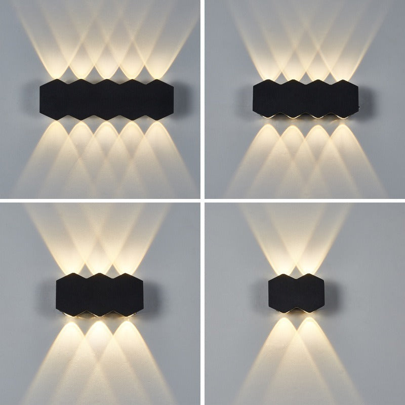 Modern Minimalist Led Wave Shape Corridor Aisle Wall Lamp - globaltradeleader