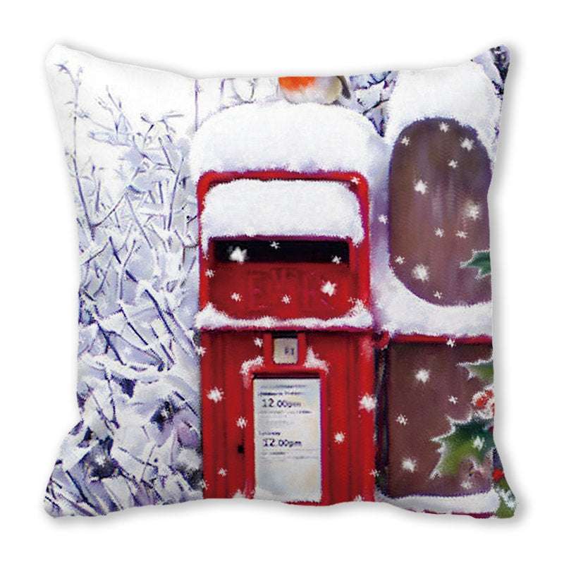 Christmas Satin Pillow Sofa Cushion