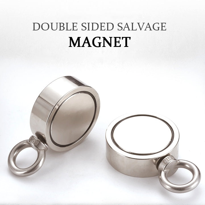 Double Side Fishing Magnet High Intensity Magnetic Fishing Magnet High Intensity Magnetic Stone Round Magnet - globaltradeleader