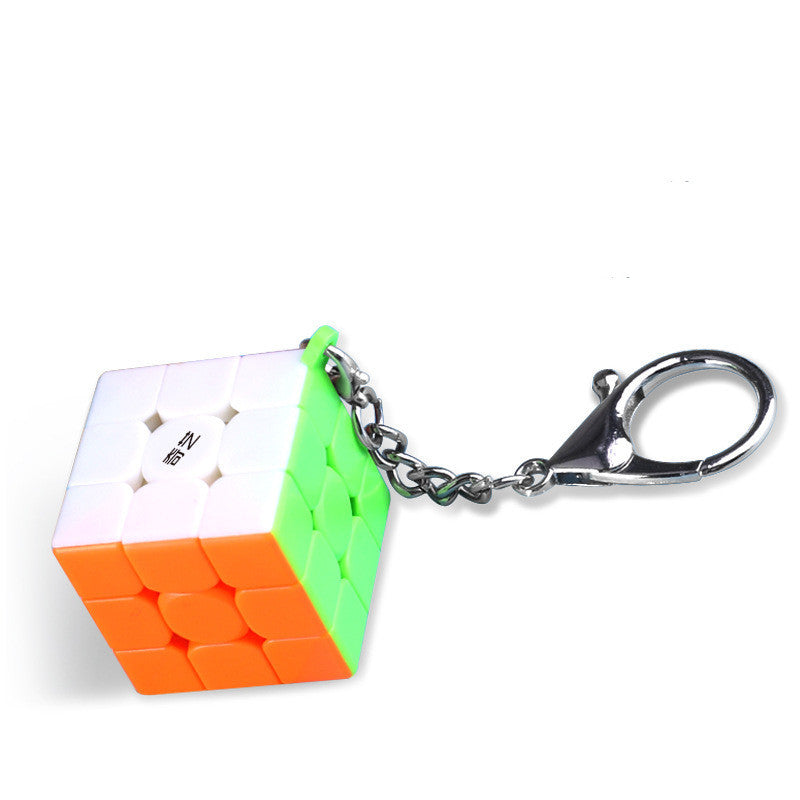 Rubik's Cube Keychain Small Steamed Bun Maple Leaf Pyramid - globaltradeleader
