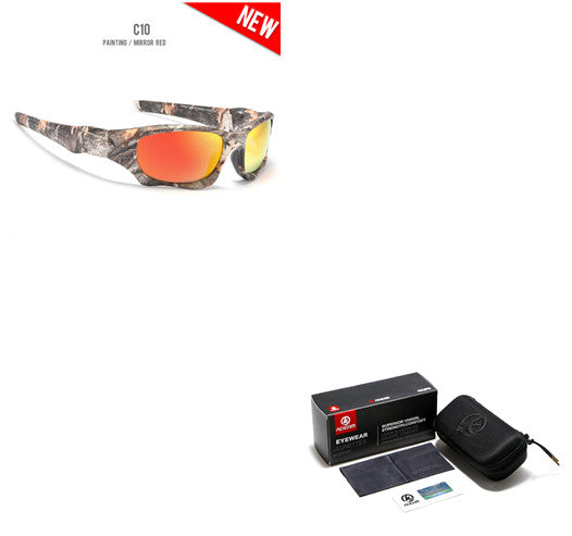 Polarized Real Film Cycling Sports Sunglasses, Night Vision Colorful Mirror Men'S And Women'S Sun Sunglasses