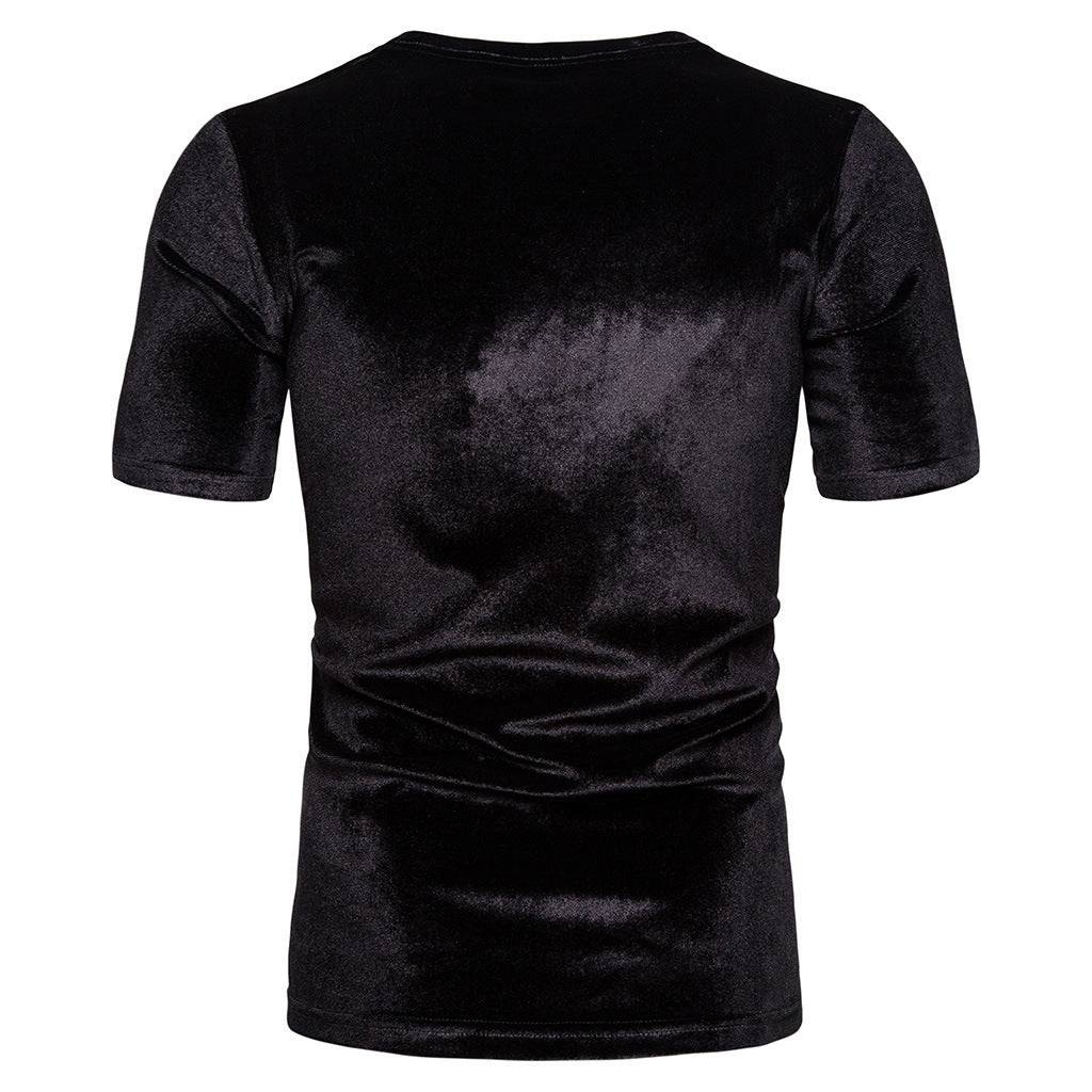 Men's Summer Solid Color Short-sleeved T-shirt - globaltradeleader