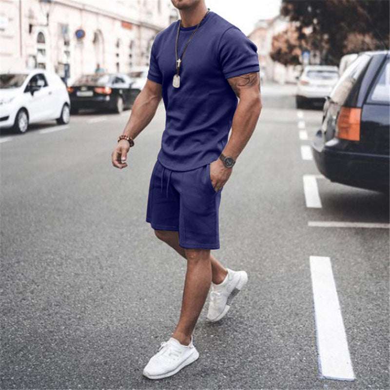 Short Sleeve Shorts Two-Piece Sports And Leisure - globaltradeleader
