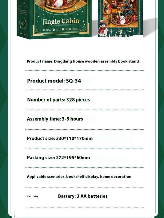 Christmas Gift Ding Ding House Book Stand DIY - globaltradeleader
