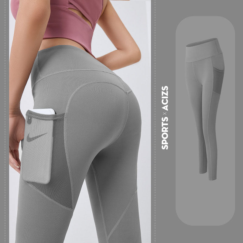 Yoga Pants Women With Pocket Leggings Sport Girl Gym Leggings Women Tummy Control Jogging Tights Female Fitness Pants - globaltradeleader