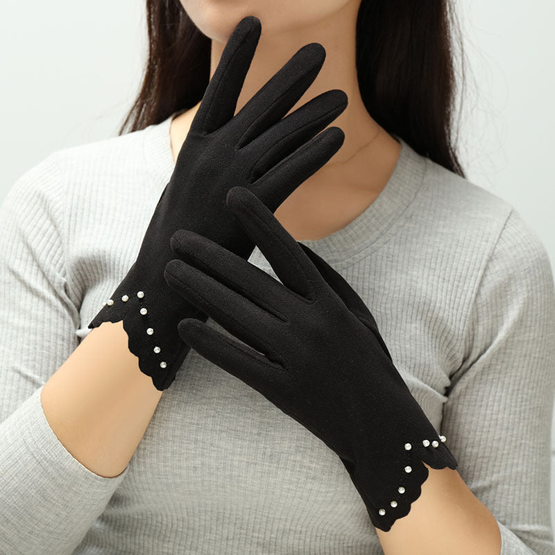 Women's Gloves Autumn And Winter Thin Warm-keeping And Cold-proof Touch Screen - globaltradeleader