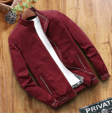 Casual Cotton Jacket Loose Plus Size Washed Men's Sports