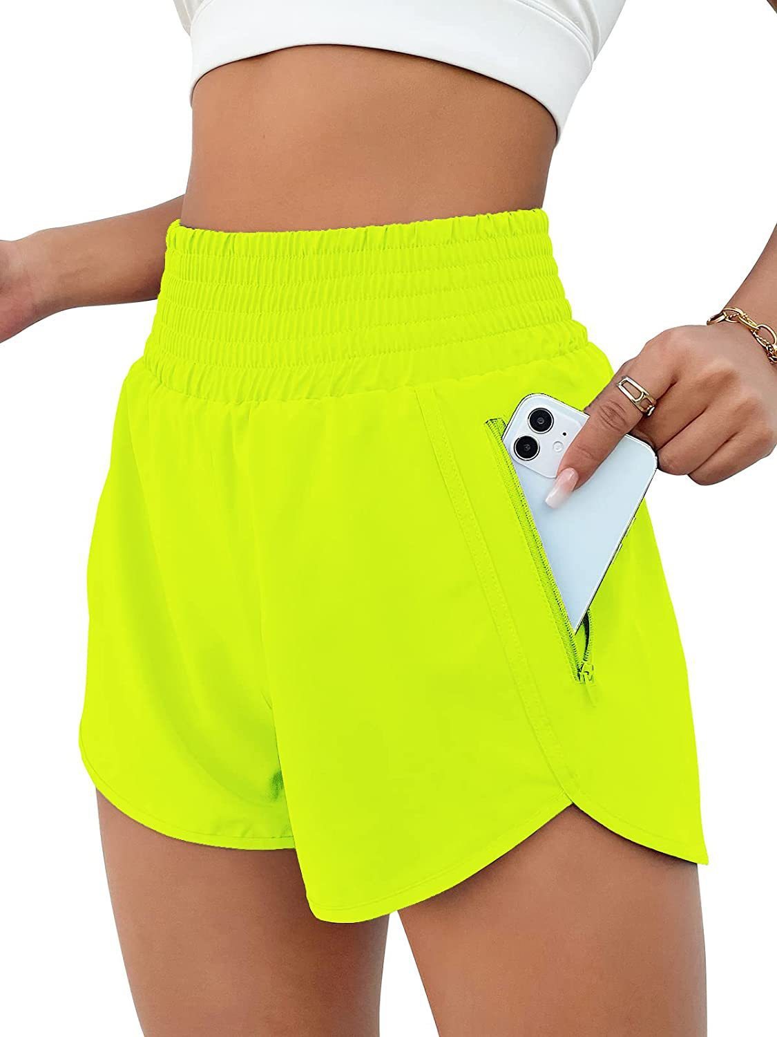 Women's Fashion High Top Sports Running Yoga Short Belt Lining - globaltradeleader