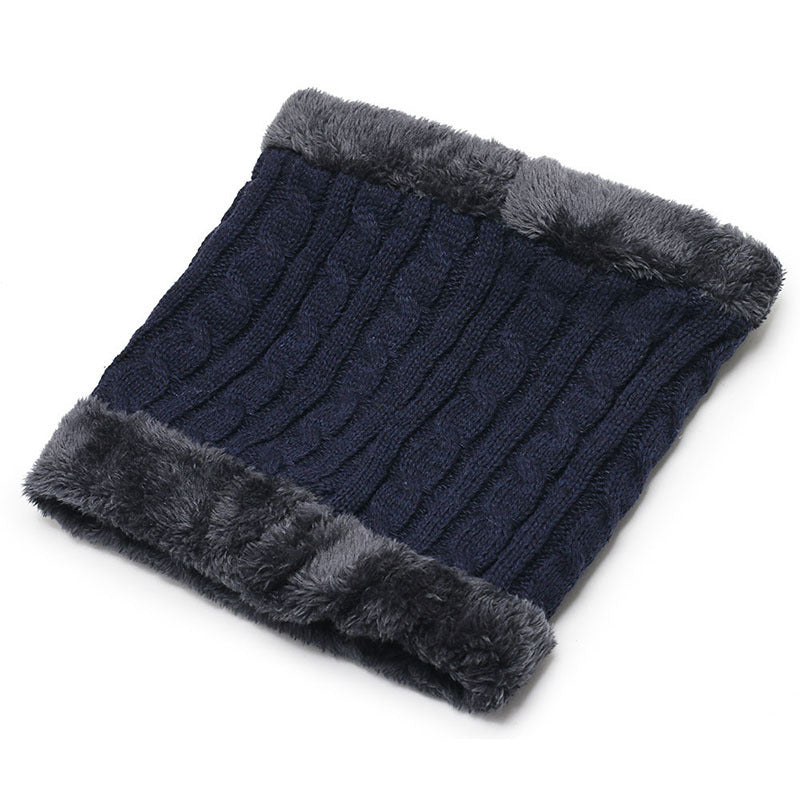 Men's Fashion Knitted Padded Warm Scarf