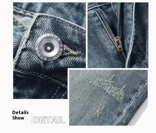 Slim Straight Elastic Business Light Luxury Casual Men's - globaltradeleader