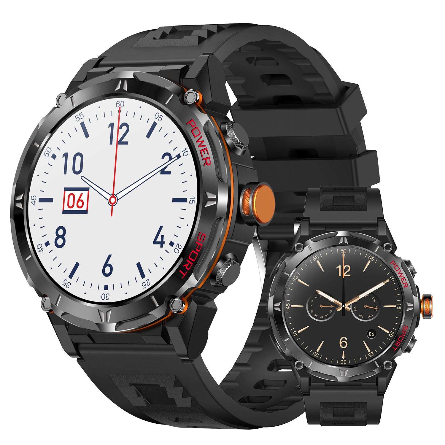 New Y18 Smart Watch 143-inch Blood Oxygen GPS Altitude Pressure Monitoring - globaltradeleader