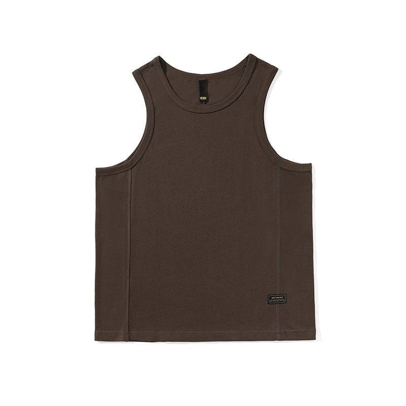 Heavy Basic Style Solid Color Men's Vest - globaltradeleader