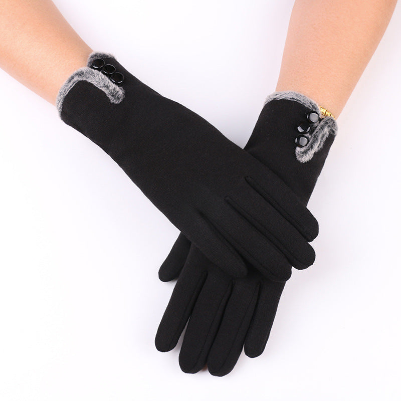 Women's Warm Winter Gloves With Non Down Touch Screen - globaltradeleader