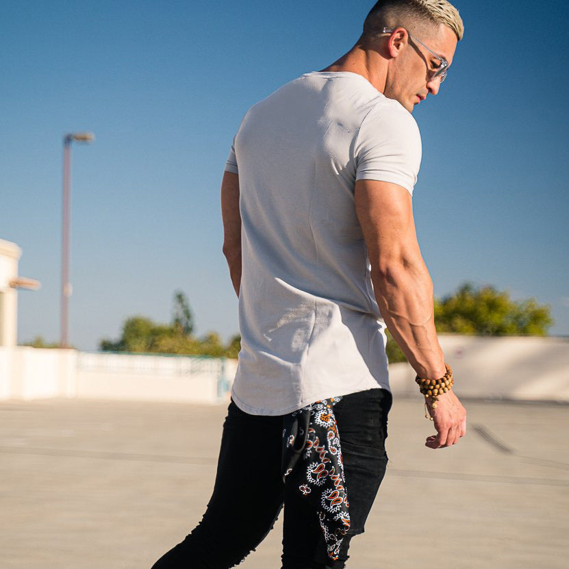 Summer New Slim Fit Men's Sports Fitness T-shirt - globaltradeleader