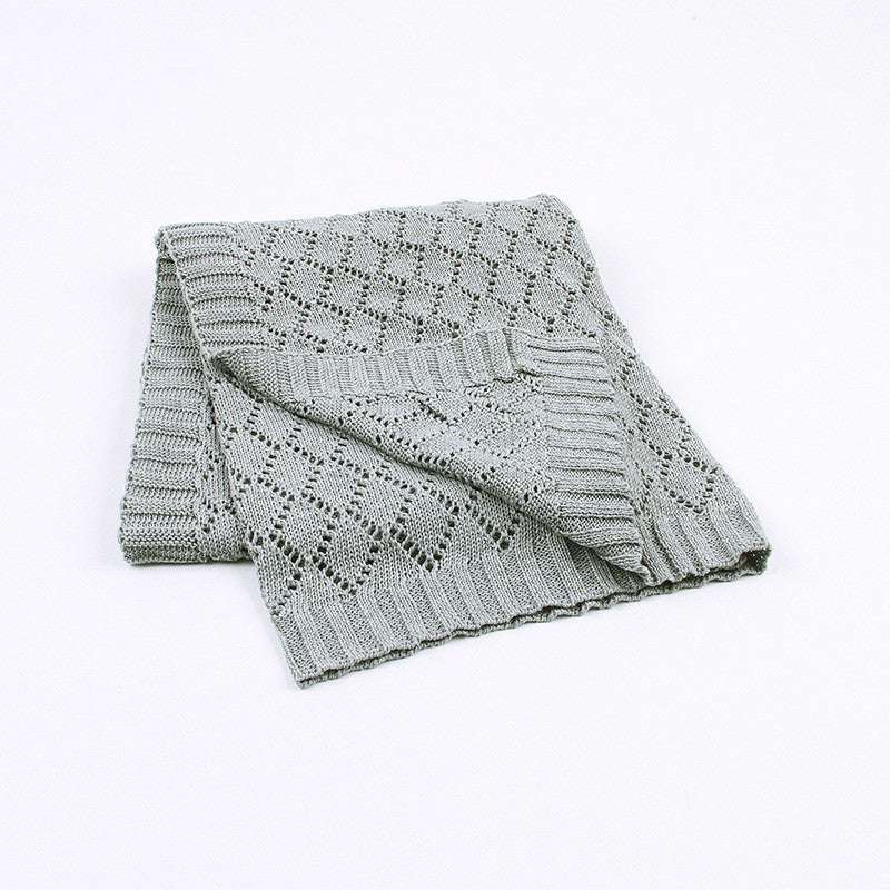 Summer Boys And Girls Knitted Hollow Throw Blanket
