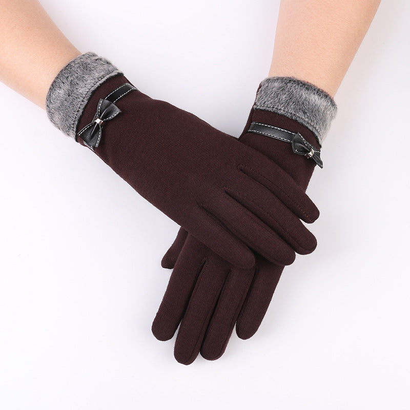 Women's Warm Winter Gloves With Non Down Touch Screen - globaltradeleader