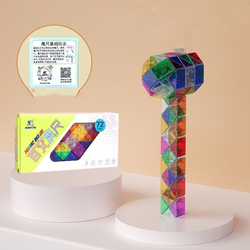 Glass Rubik's Snake Full Set Detachable Toys - globaltradeleader