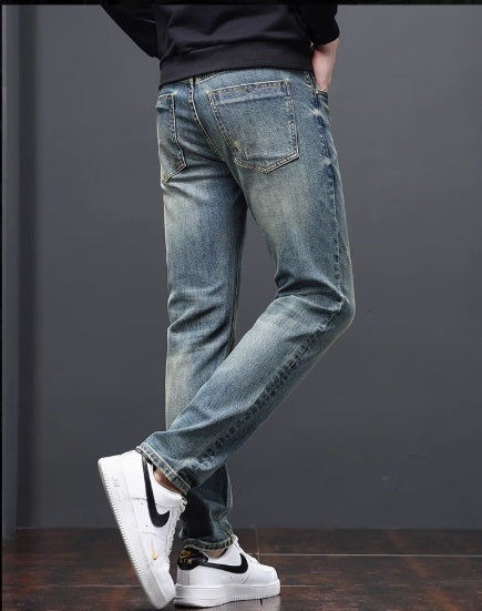Slim Straight Elastic Business Light Luxury Casual Men's - globaltradeleader