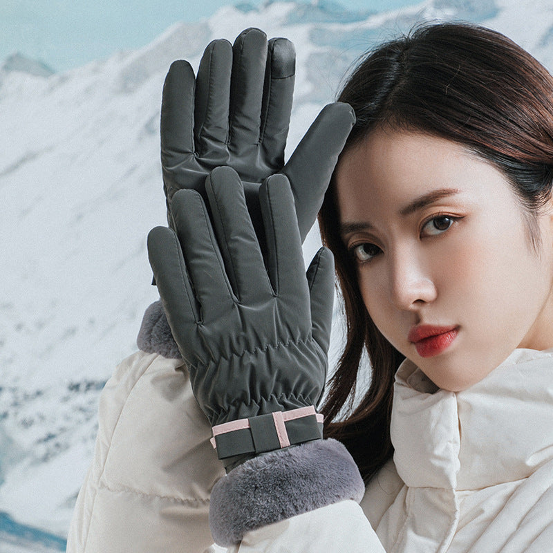 Winter Fleece-lined Thickened Touch Screen Gloves - globaltradeleader