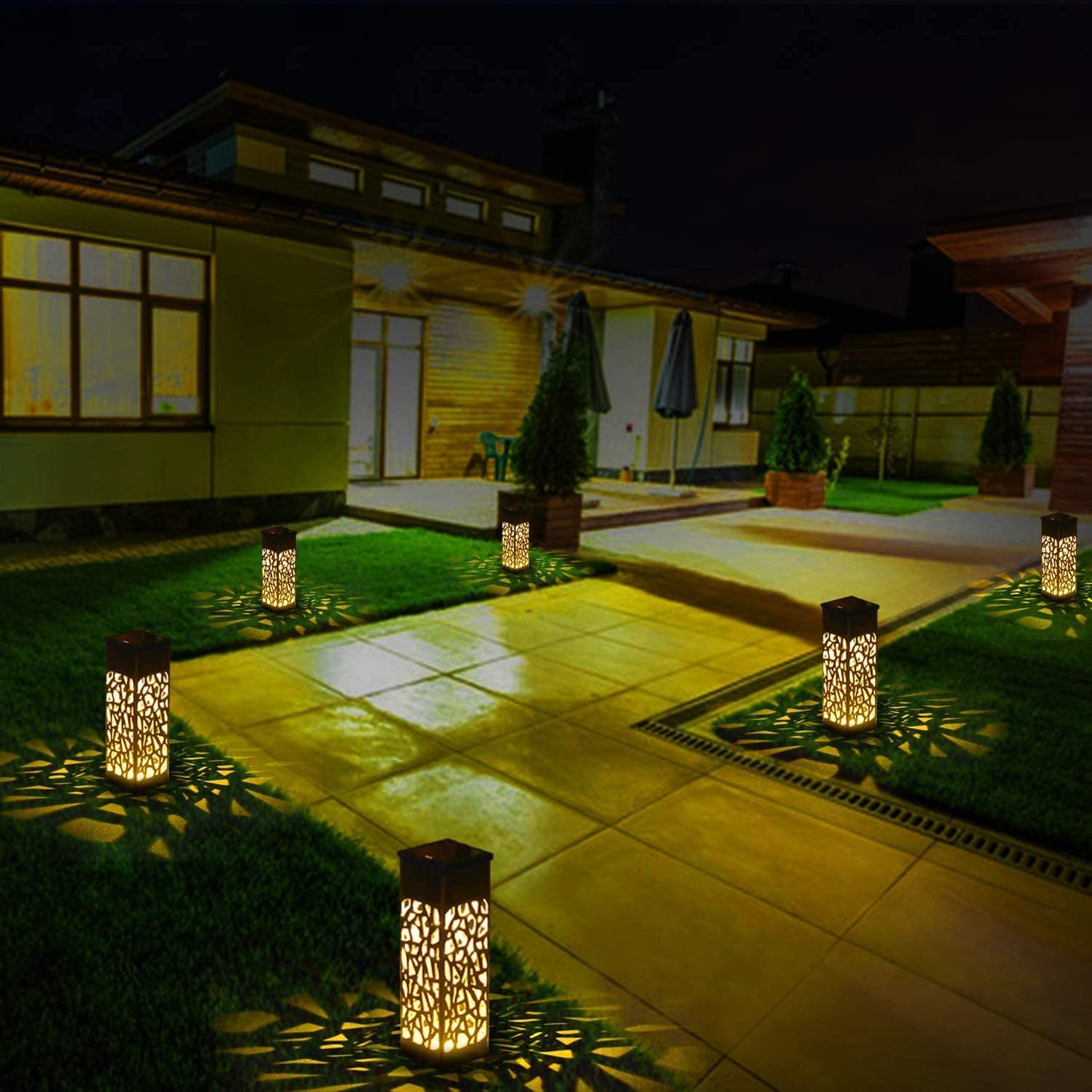 Outdoor Waterproof Hollow Out Solar Light - globaltradeleader