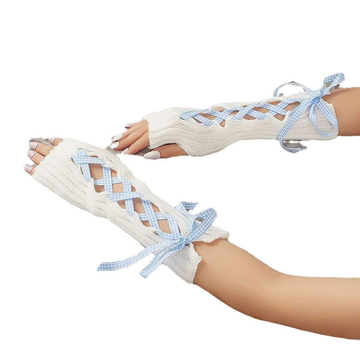 Winter With Strap Warm Gloves For Women