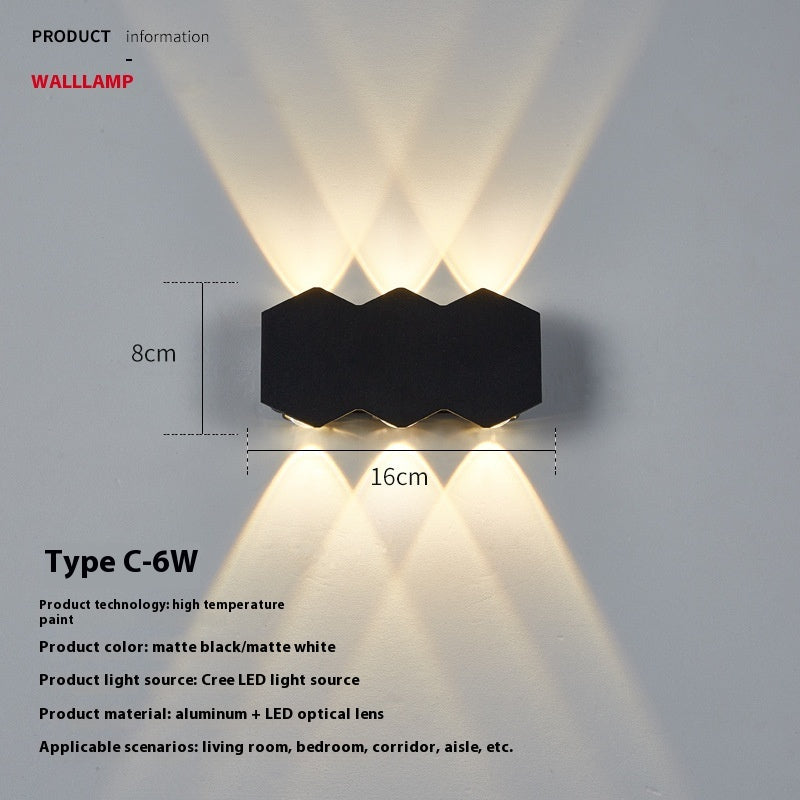 Modern Minimalist Led Wave Shape Corridor Aisle Wall Lamp - globaltradeleader