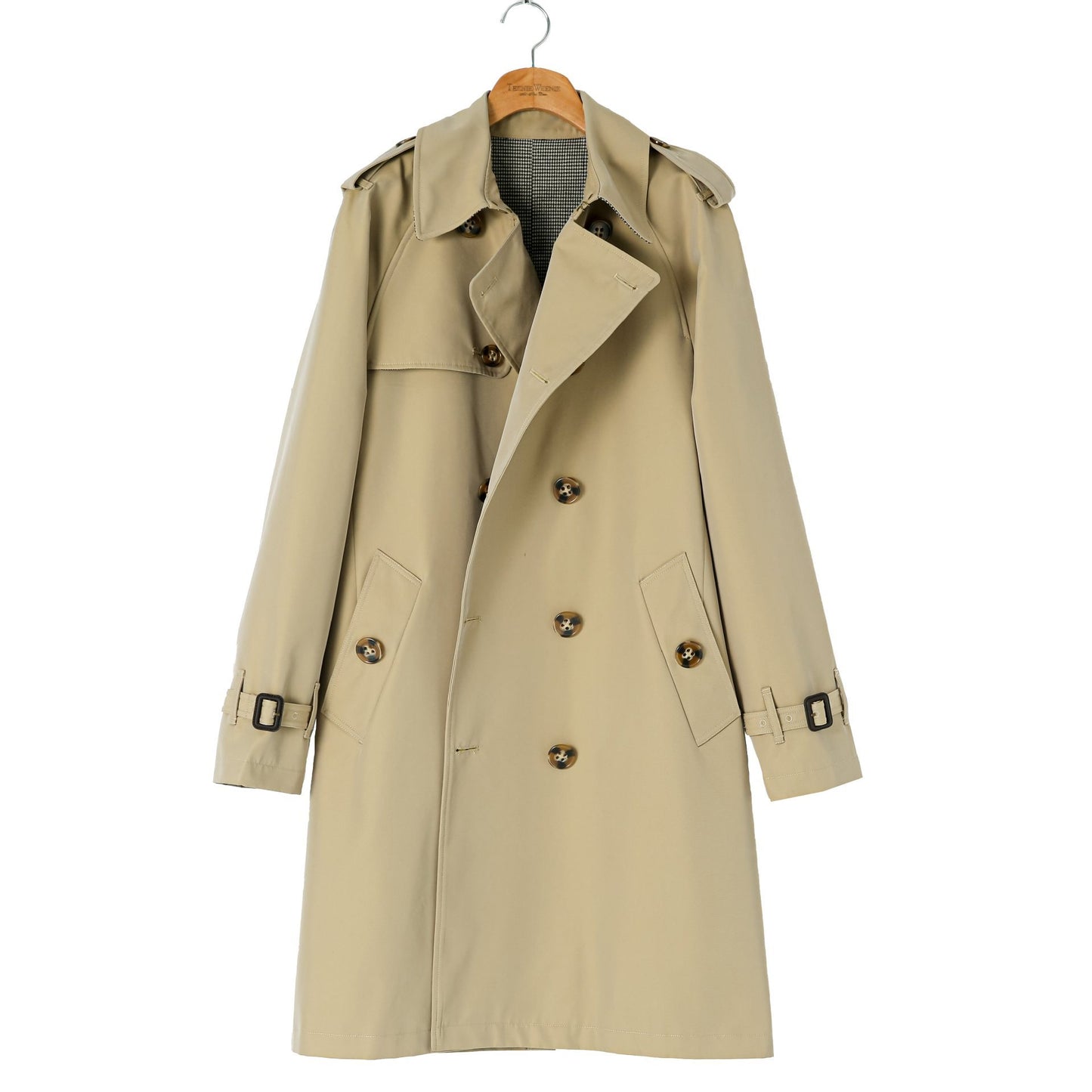 Double Breasted Business Coat British Casual Raglan Sleeve Overcoat - globaltradeleader