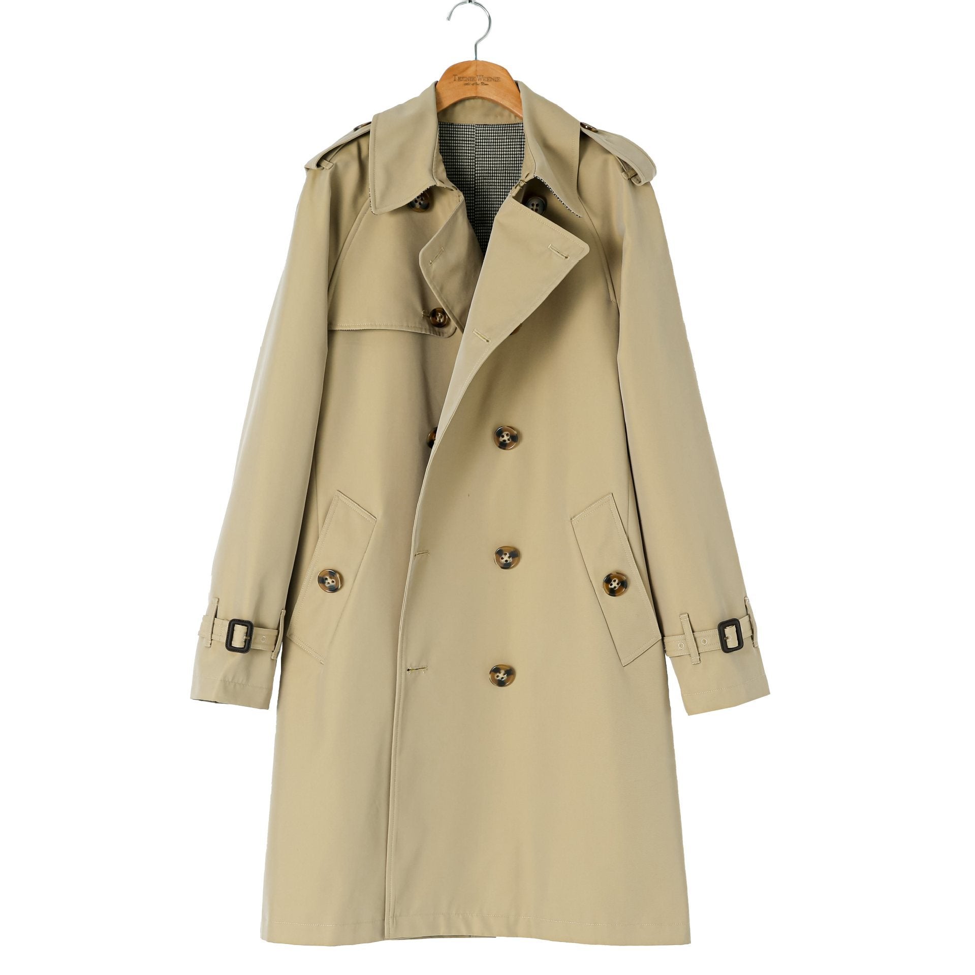 Double Breasted Business Coat British Casual Raglan Sleeve Overcoat - globaltradeleader