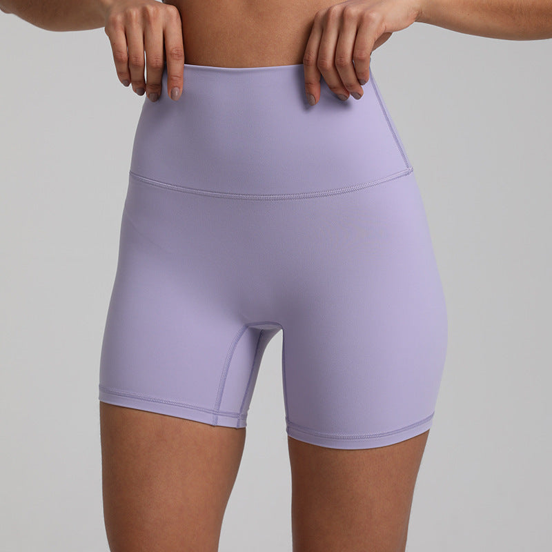 Nude Feel Yoga Quick-drying Breathable Slim Fit Sports Shorts - globaltradeleader