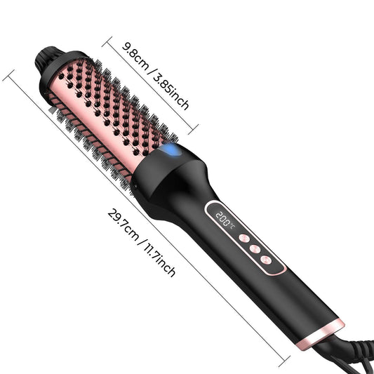 Roller Comb Does Not Hurt Hair Anion Straight Curling Or Straightening Double PTC Heater - globaltradeleader